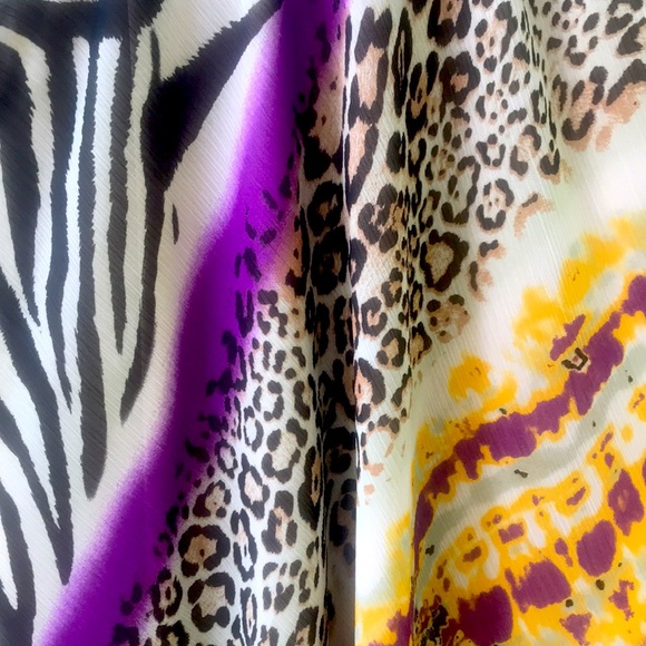 Tricia Fix Dress, Size: M, Made in USA, Animal/tie dye print,Bohemian inspired - Picture 4 of 10